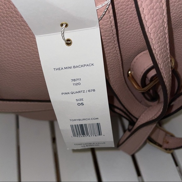 Thea mini backpack pink quartz Tory Burch - Picture 5 of 7
